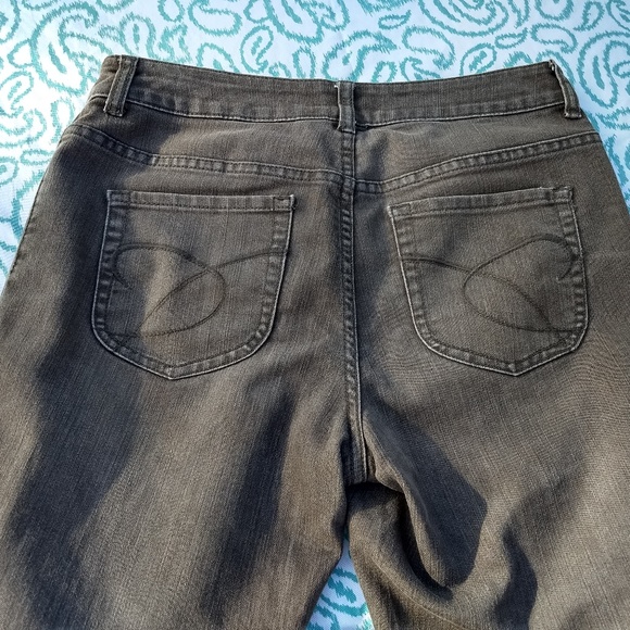 CHICOS PLATINUM DENIM SZ 0.5 Brown Stretch Jeans - Picture 4 of 7